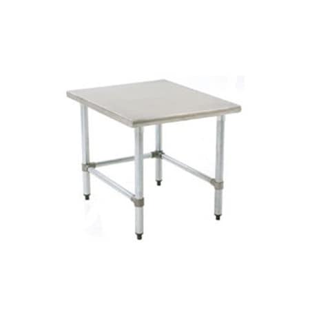 TMS2424 24in X 24in Open Base Mixer Stand With Galvanized Legs